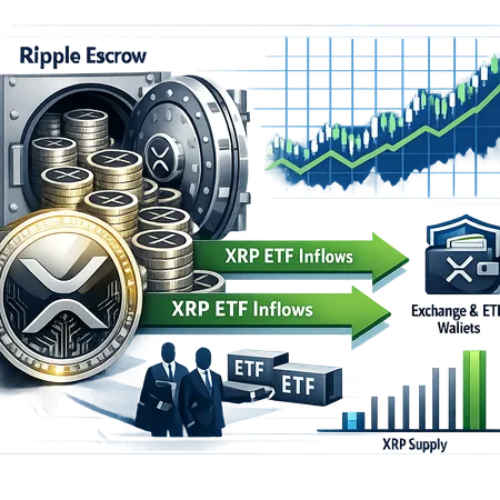 XRP ETF Inflows and Ripple Escrow: How 10.8M XRP and a ~$1B Unlock Reshape Supply Dynamics into 2026 – cover image