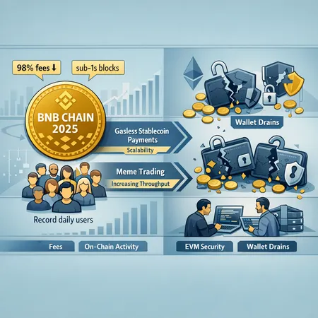 BNB Chain’s 2025 Leap: 98% Fee Cuts, Sub‑1s Blocks — and the EVM Wallet Security Paradox – cover image