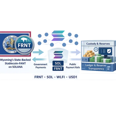 Wyoming's FRNT: How a State‑Issued Stablecoin on Solana Rewrites the U.S. Stablecoin Debate – cover image