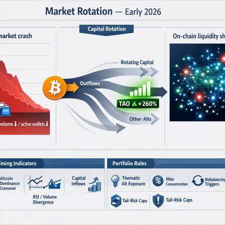 Market Rotation Early 2026: NFTs Crash, Altcoin Flows, and Rules to Safely Increase Alt Exposure – cover image