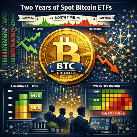 Two Years of Spot Bitcoin ETFs: How ETF Flows Rewired Price Discovery and Institutional Demand – cover image