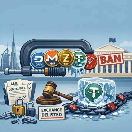 Privacy Tokens Under Pressure: Dubai’s Reset, Tether’s Freeze, and Practical Steps for Exchanges and Developers – cover image