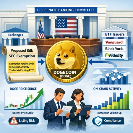 What a Senate Vote Could Mean for Dogecoin: Legal Risk, ETF Pathways, and Exchange Listing Implications – cover image