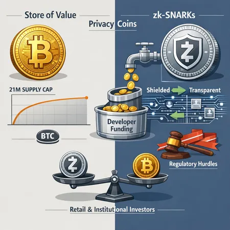 Could Zcash (ZEC) Be a ‘Next Bitcoin’? Privacy, Supply, and On‑Chain Funding Explained – cover image