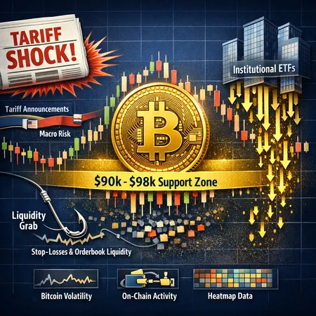 How Bitcoin Weathered January’s Tariff Shock: Liquidity Hunts, ETF Flows, and Risk Management – cover image