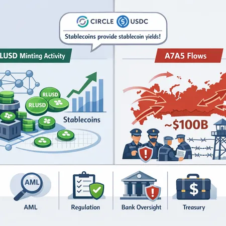 Stablecoins, Yields and Geopolitics: RLUSD Minting, A7A5 Flows and the New AML Dilemma – cover image