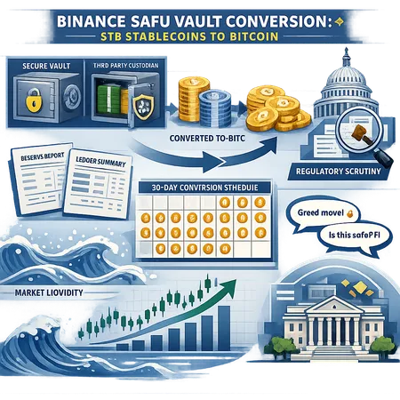 Binance Converts $1B SAFU to Bitcoin: What It Means for Reserves, Risk and Market Liquidity – cover image