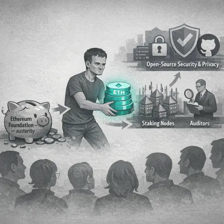 Reading the Signals: What the Ethereum Foundation’s Five‑Year Austerity and Vitalik’s 16,384 ETH Move Mean for Developers and Investors – cover image