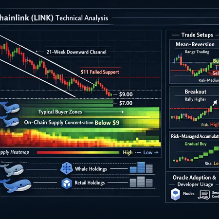 Chainlink's 21‑Week Slide: On‑Chain Breakdown, Key Support Zones and 3 Trading Setups – cover image