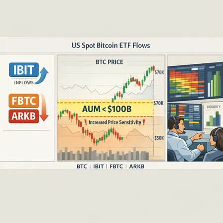 Why US Spot Bitcoin ETF Flows and AUM Below $100B Matter for Price Discovery – cover image
