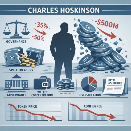 What Charles Hoskinson’s $3B Paper Loss Reveals About Founder Exposure and Treasury Risk – cover image