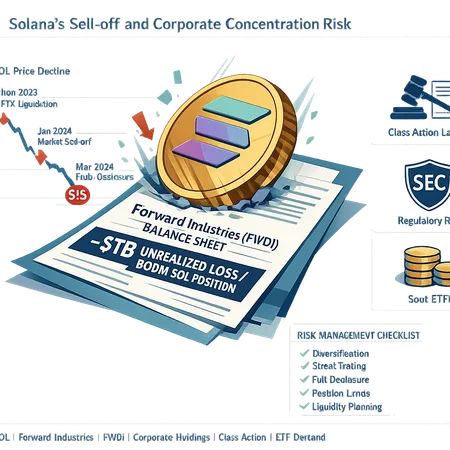 Solana Sell-Off and the Forward Industries Shock: What $1B+ Corporate SOL Exposure Reveals – cover image