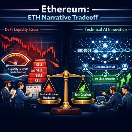 Ethereum's Next Narrative: Liquidity Stress vs. On‑Chain AI (ERC‑8004’s Role) – cover image