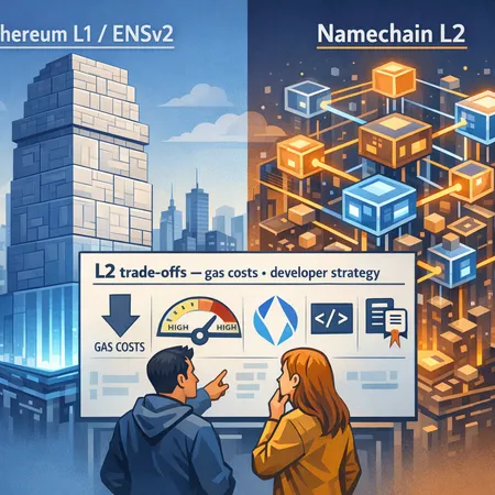 Why ENS Halted Namechain L2 and Chose ENSv2 on Ethereum L1 — A Playbook for Builders – cover image