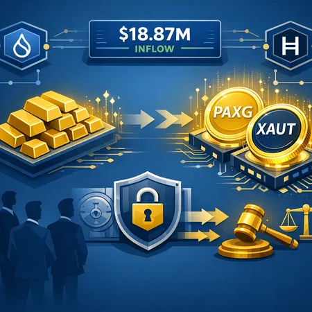 Institutions & Tokenized RWAs: $18.87M Tokenized-Gold Inflow, Sui and Hedera Takeaways – cover image