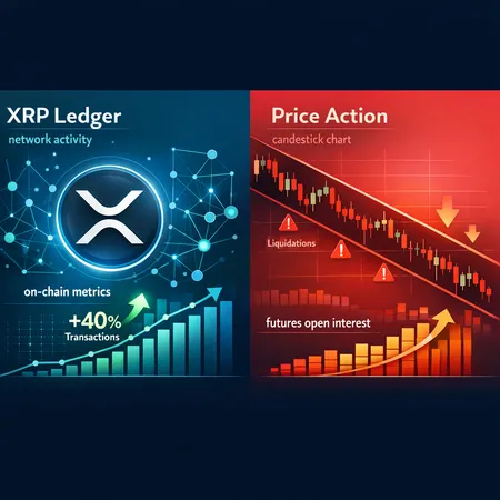 XRP’s On-Chain Boom vs. Falling Price: Reconciling 2.5M Daily Tx with a Descending Channel – cover image