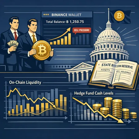 Institutions, Cash Hoarding, and BTC Liquidity: Interpreting Binance Balances and State Reserve Bets – cover image