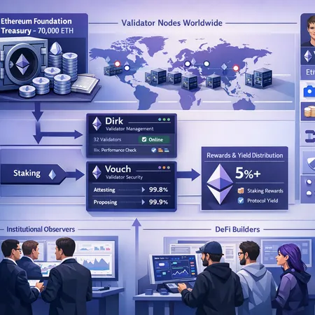 What the Ethereum Foundation’s 70,000 ETH Treasury Staking Means for Validators, Yields and DeFi – cover image