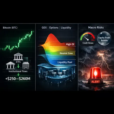 Bitcoin’s $257M ETF Inflow vs Rising Risk: Reading Flows, GEX and Macro for 3–6 Month Trades – cover image