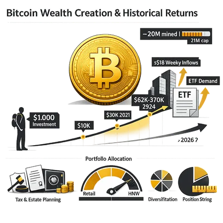 From $1,000 to the Long Game: Bitcoin’s Wealth-Creation Story and What It Means in 2026 – cover image