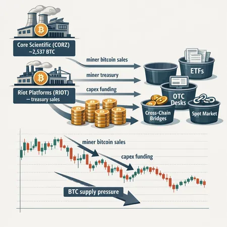 When Miners Sell: Core Scientific, Riot and the New Supply Shock for Bitcoin – cover image
