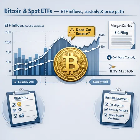 How Spot‑Bitcoin ETF Flows and Institutional Filings Are Shaping BTC’s Price Path – cover image
