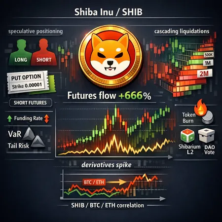 SHIB Derivatives Spike: What the 666% Futures Flow Surge Reveals About Meme‑Coin Risk – cover image