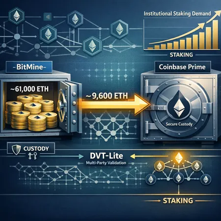 Why BitMine’s ~61k ETH Move Matters: Custody Flows, Coinbase Prime and DVT‑lite – cover image