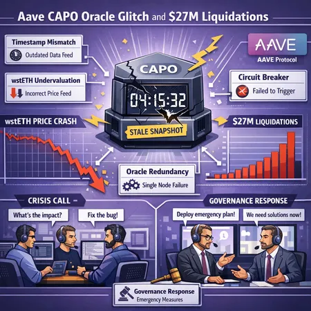 Aave CAPO Oracle Glitch: Technical Post‑Mortem, Governance Lessons, and Risk Mitigations – cover image