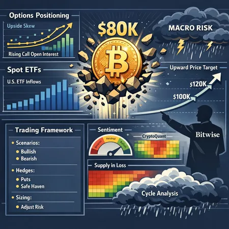 Bitcoin Positioning: Options Traders Eye $80K as ETFs Flow — Balancing Bitwise Bulls with Cycle Risk – cover image