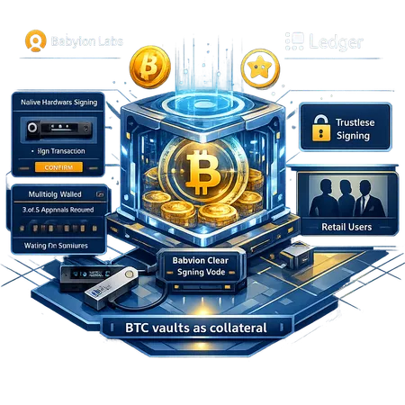 Babylon Labs × Ledger Clear Signing: Hardware‑Backed Trustless Bitcoin Vaults and BTC as Collateral – cover image