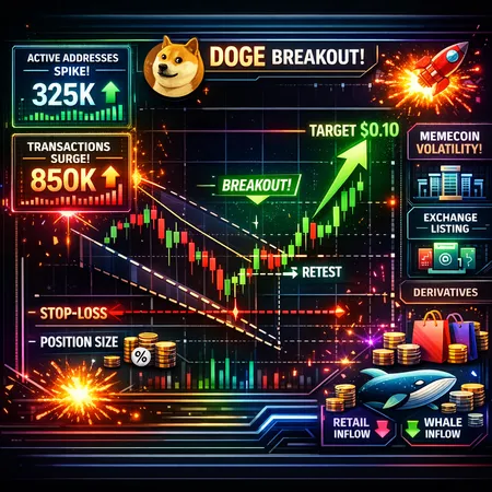 Dogecoin on the Move: Active Addresses Surge and the Technical Case for a $0.10 Breakout – cover image