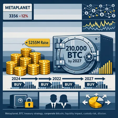 Metaplanet’s Plan to Hold 210,000 BTC by 2027: Feasible Ambition or Strategic Mirage? – cover image