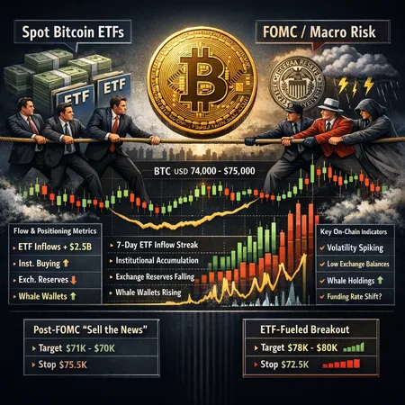 Bitcoin’s Tug-of-War: ETF Inflows vs. FOMC Risk — Positioning and Trade Plans – cover image