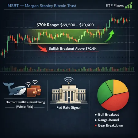 Bitcoin at $70k: Technical Tightrope, Morgan Stanley’s MSBT, and ETF-Driven Scenarios – cover image
