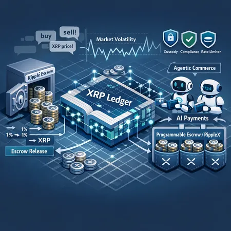 XRP’s Next Phase: Agentic Commerce, Escrow Waves, and AI-Driven Market Noise – cover image