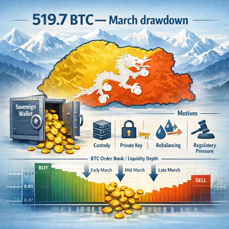 Bhutan’s 519.7 BTC Drawdown: Sovereign Bitcoin Sales, Market Supply and Custody Risk – cover image