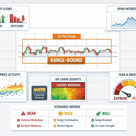 Why Bitcoin’s 50-Day Tight Range Looks Like Structural Consolidation — A Data-Driven Scenario Matrix – cover image