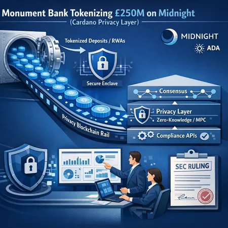 Cardano, Midnight, and Monument Bank: How Tokenized Deposits Could Rewire Private Banking Rails – cover image
