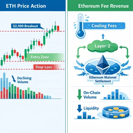Ethereum’s Tug‑of‑War: Can a Short‑Term Breakout Survive Fading Volume and Cooling Fee Revenue? – cover image