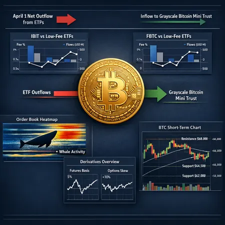 April 1 Spot Bitcoin ETF Flows: Grayscale Mini Trust Inflows Amid $173.7M Outflows – cover image