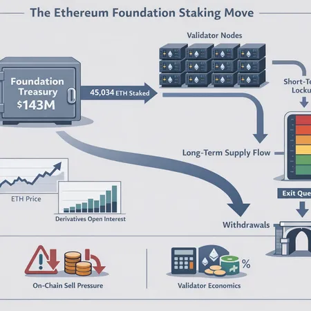 What the Ethereum Foundation’s 45,034 ETH Stake Signals for Supply, Validators and Price – cover image