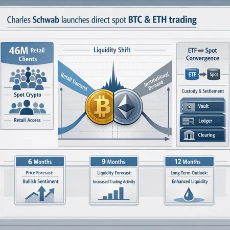 Charles Schwab Enters Spot BTC & ETH: Market, Liquidity and Custody Implications for 2026 – cover image