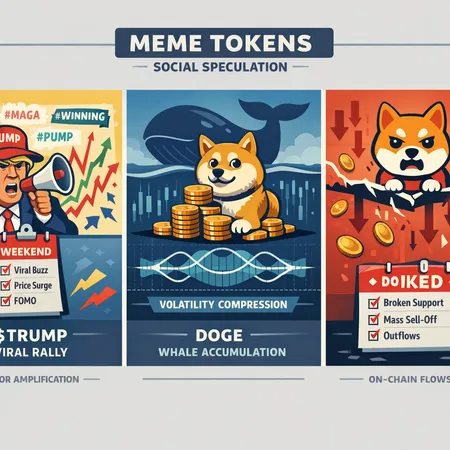 TRUMP, DOGE, SHIB: How Social Rumors, Whale Moves and Broken Support Drive Weekend Meme Token Volatility – cover image