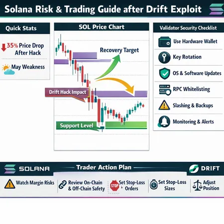 Solana Risk Assessment After the Drift $285M Exploit: Price Damage, Supports, and Actionable Trading & Validator Controls – cover image