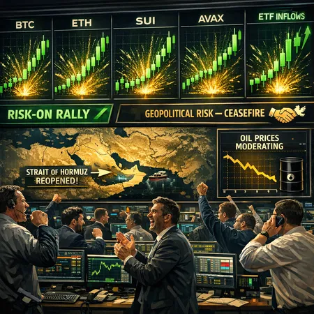 How the US–Iran Ceasefire Ignited a Rapid Risk-On Crypto Rally: Signals & Trade Playbook – cover image