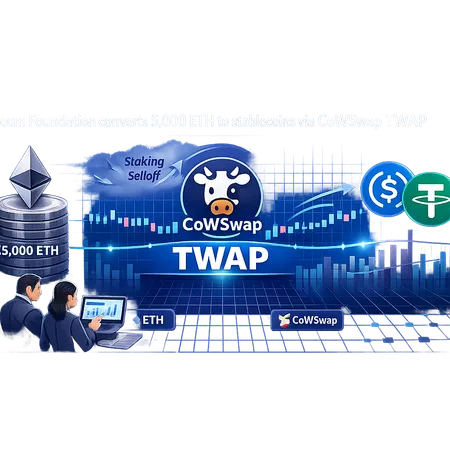 Why the Ethereum Foundation Sold 5,000 ETH via CoWSwap TWAP — Market Impact and What Comes Next – cover image