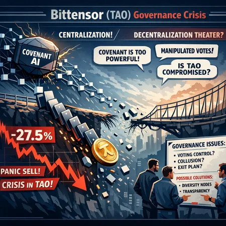 Bittensor’s Governance Crisis: How a Subnet Exit Triggered a 20–30% TAO Crash – cover image