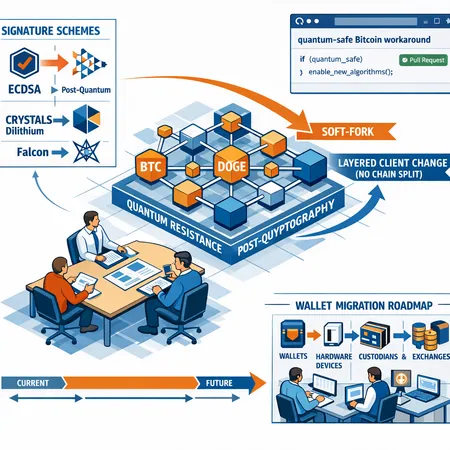 Quantum‑Resistant Cryptocurrencies: Practical Upgrade Paths for BTC and DOGE – cover image