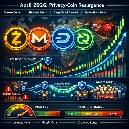 Privacy‑Coin Resurgence: Why ZEC, XMR, DASH and DCR Ripped Higher in April 2026 — Risks & Trade Rules – cover image
